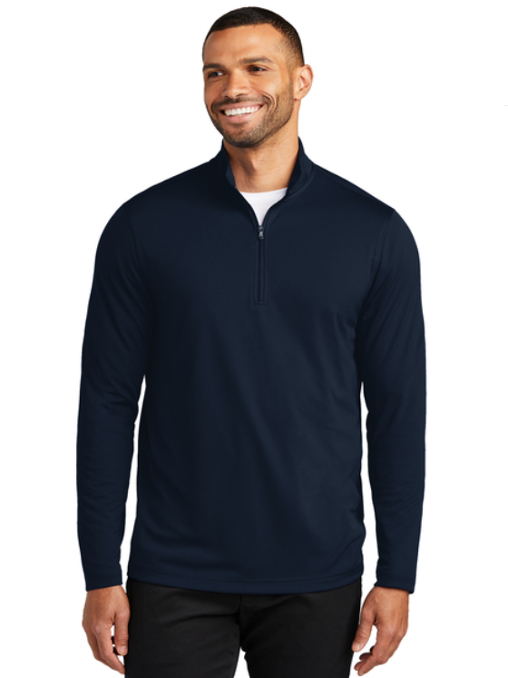 ABA Centers of TN 1/4 zip long sleeve Polo