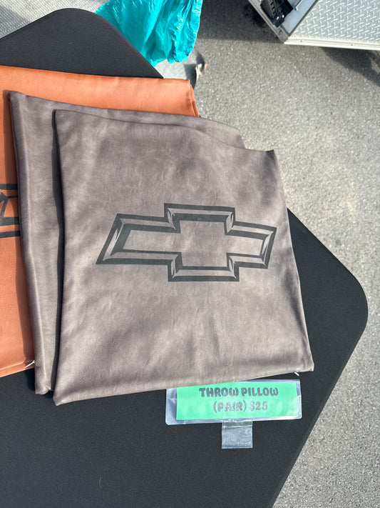 Leather pillow case