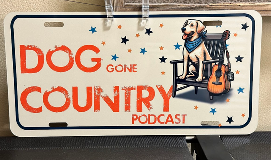 Dog Gone Country License Plate