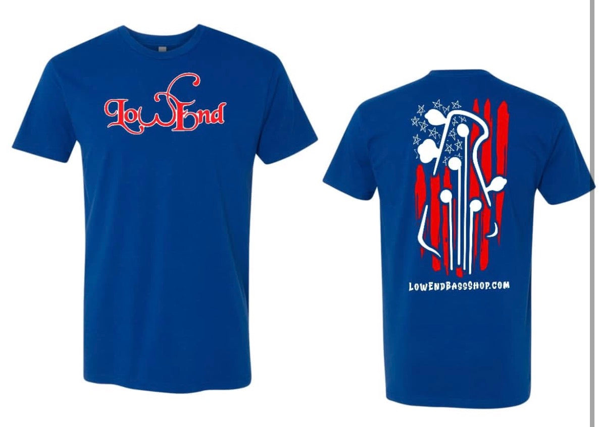 LowEnd Flag Shirt 2024 bass headstock