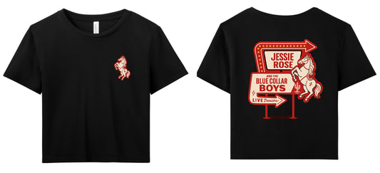 Pink Pony Club Cropped Tee