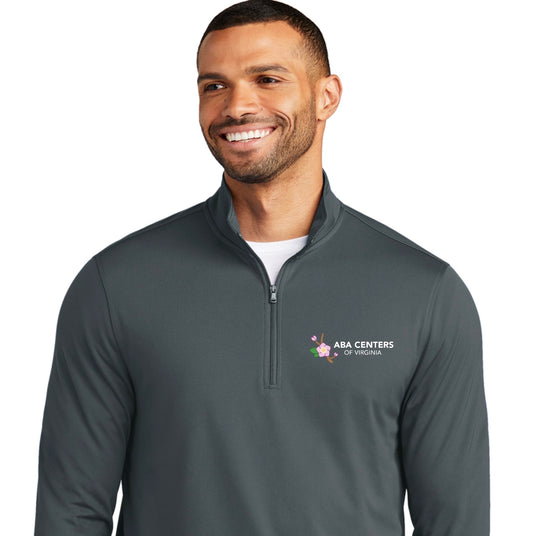 ABA Centers of VA 1/4 zip long sleeve Polo