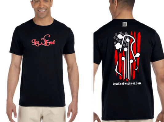 LowEnd Flag Shirt 2024 bass headstock
