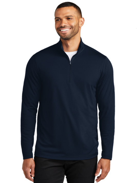 ABA Centers of TN 1/4 zip long sleeve Polo